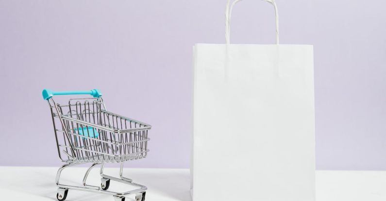 Keyboard Custom - Push Cart and a White Paperbag