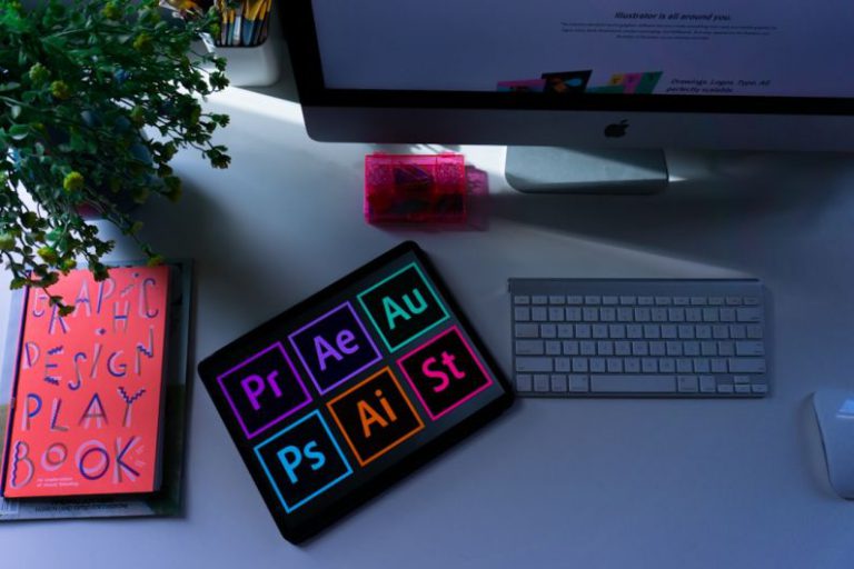 Graphic Design - silver imac and apple keyboard