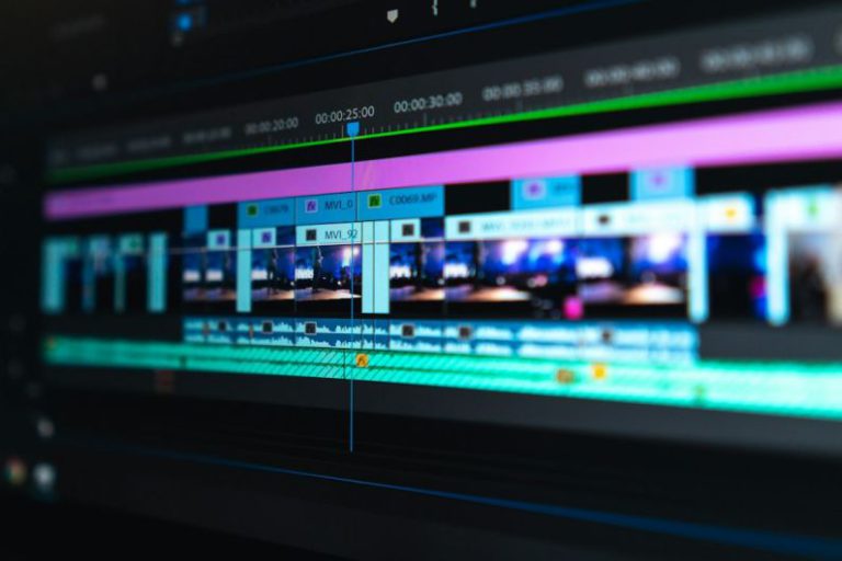 Video Editing - flat screen monitor