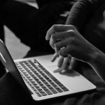 Data Analysis Computing - grayscale photo of person using MacBook