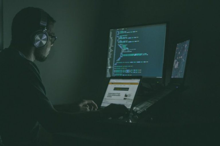 Science Workstation - person using laptop computers