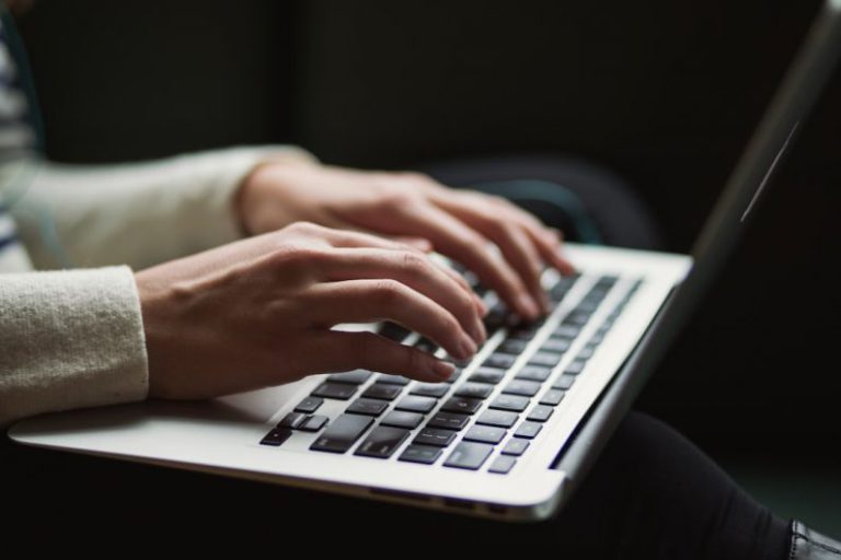 Writing PC - person using laptop