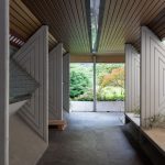 VR Treadmill DIY - a building with a wood floor and a wood roof