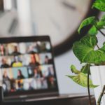 TV As Monitor - black flat screen tv turned on near green plant