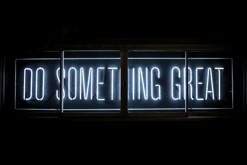 Energy Efficient PC - Do Something Great neon sign