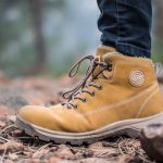 Dual Boot Benefits - brown and white lace-up boot