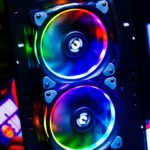 Case Fans - Neon Light Speaker on Table