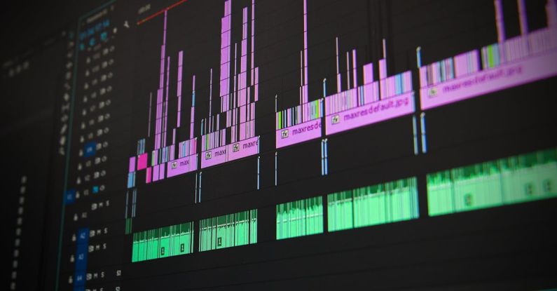 Video Editing - Low Angle View of Lighting Equipment on Shelf