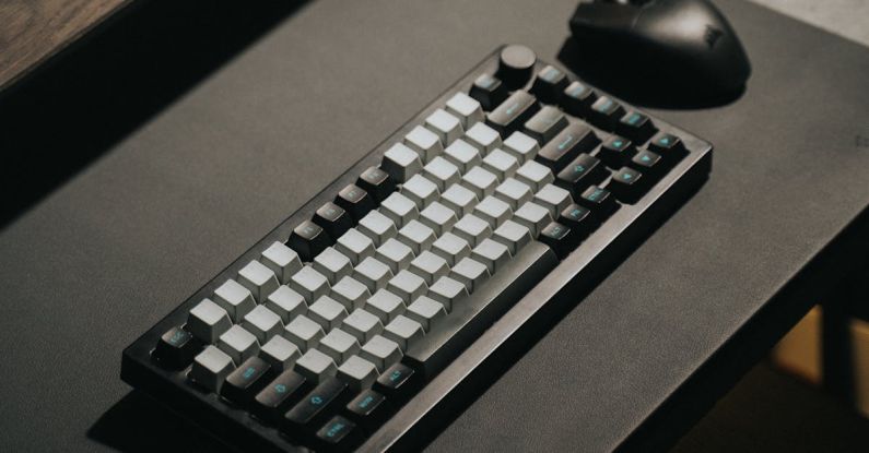 Gaming Accessories - Wireless Mouse and Mechanical Gaming Keyboard on the Desk