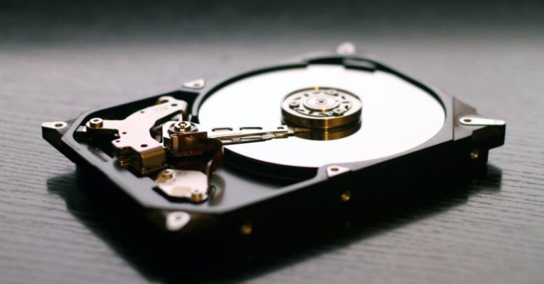 Computer Parts - Black Internal Hdd on Black Surface