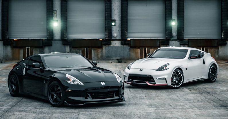 Fast Storage - Shiny new coupe cars parked near warehouse